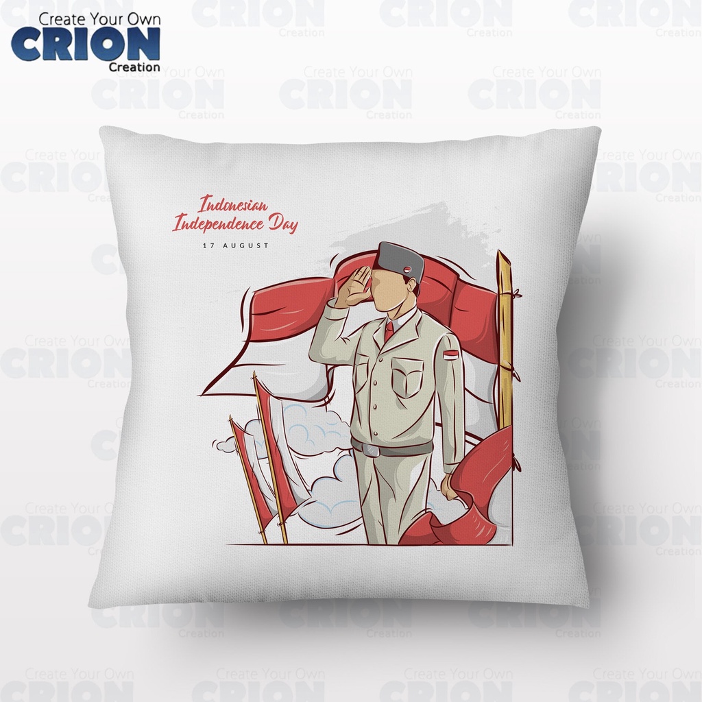 Bantal HUT RI - Kemerdekaan Indonesia - souvenir/kado - By Crion