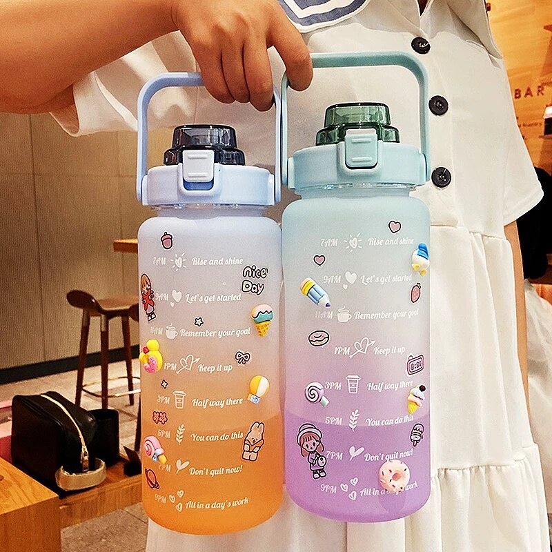 Botol Minum Viral 2 Liter 2000ML Korea VIRAL