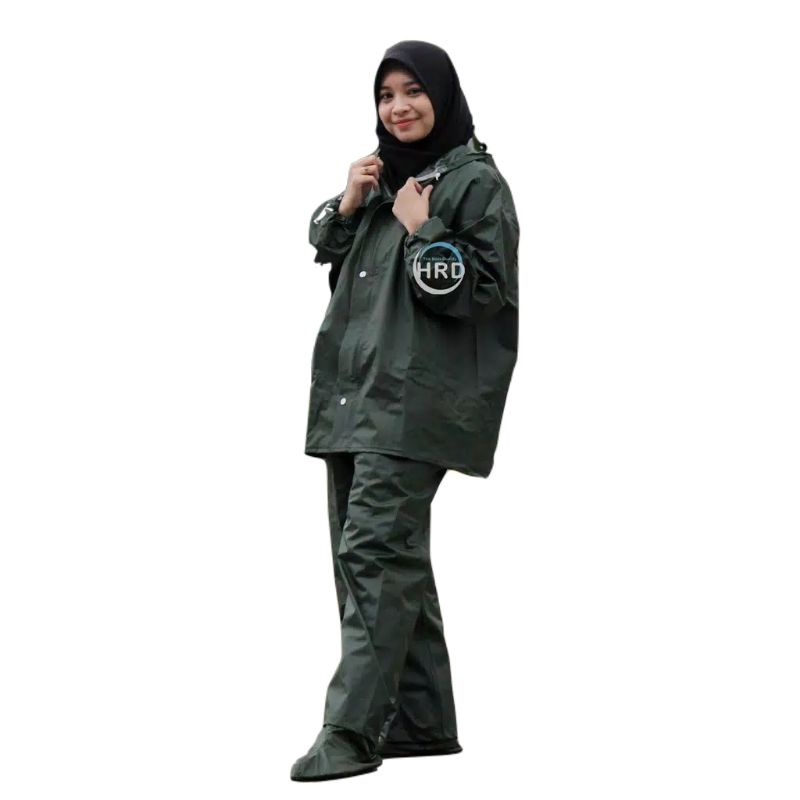 Jas Hujan Pria dan Wanita Mantel Setelan Dewasa Original Hrd