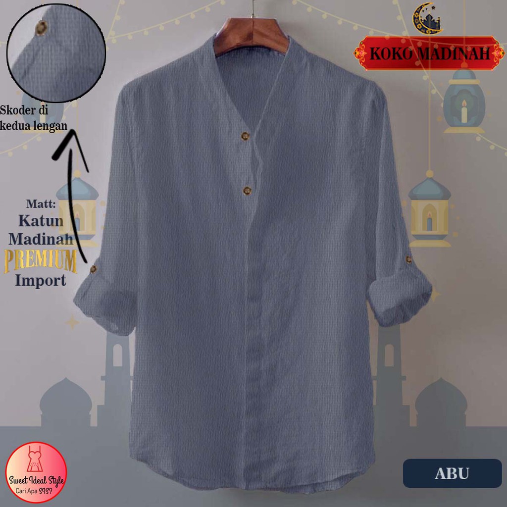 LVB Baju Koko MADINAH Uk.M-L-XL-XXL/ kurta pakistan pria / koko kemeja pria/21863/21865 21867 21869