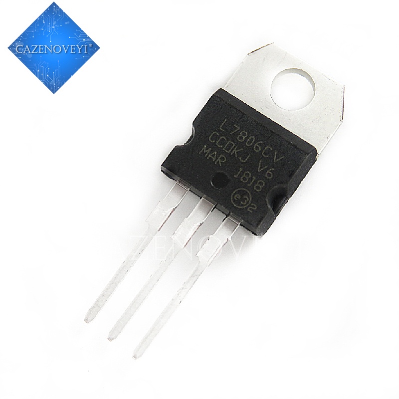 10pcs / Lot L7806Cv L7806 Ka7806 Mc7806 Regulator Voltase 6v 1.2-1.5a To-220