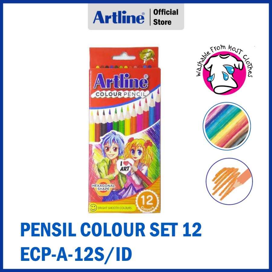 

PENSIL WARNA ARTLINE SET 12 COLOUR ECP-A-12S