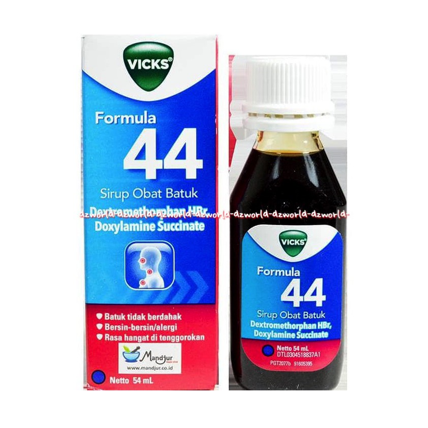 Vicks Formula 44 Sirup Obat Batuk 54ml Obat Batuk Dewasa Vick 44  Cough Medicine