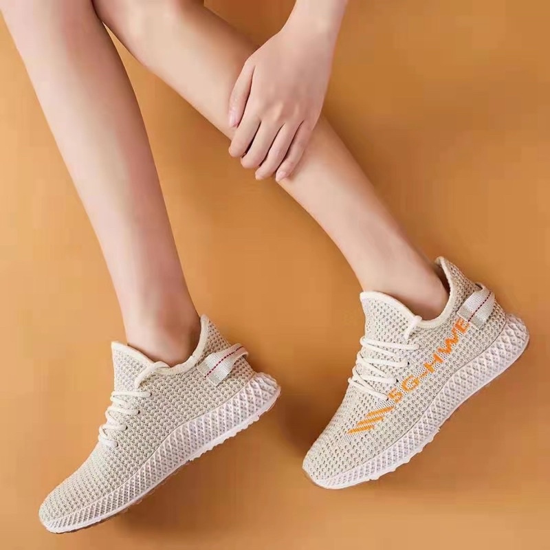 TOPGROSIR LV0101 SEPATU SNEAKERS WANITA IMPORT SPORT MOTIF SEPATU RAJUT KEKINIAN SEPATU KANVAS IMPORT WANITA