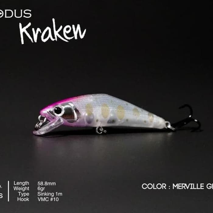 Umpan Lure Minnow Blank Replika Exodus Kraken Unpainted Ultralight