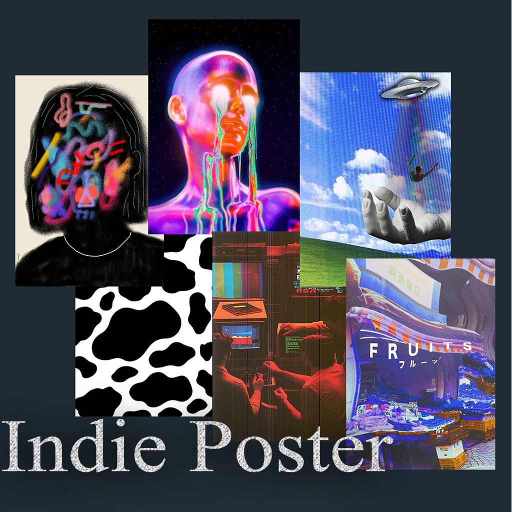 

POSTER AESTHETIC INDIE UKURAN A5 ART PAPER (TEBAL) AUTAG3