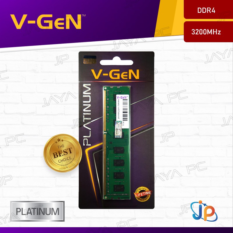Memory Ram V-Gen Longdimm Platinum DDR4 32GB PC25600 3200Mhz