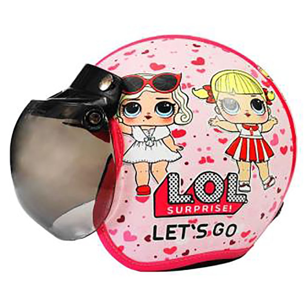 Helm Bogo Anak Untuk Umur 1 sd 7 Tahun Berbagai Karakter Lol Pink