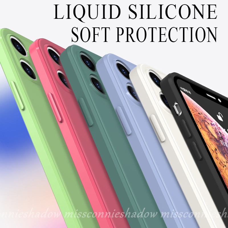 Soft Case Tpu Warna Permen Macaron Cover Iphone 11 12 Pro Max 6 6s 7 8 Plus X Xs Max Xr Se 2020