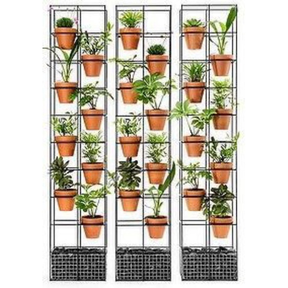 rak bunga besi rak tanaman rak bunga susun besi rak pot bunga besi Vertikal garden 2 sap 10 lubang k