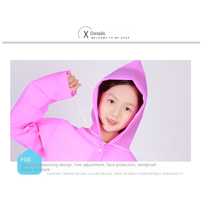 Jas Hujan Anak Cewek Fashion Korea Mantel Hujan Cowok Sekolah Raincoat Kids Girl  W131