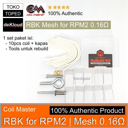 Coil Master RBK for RPM2 0.16 ohm | RPM 2 0,16 mesh coil