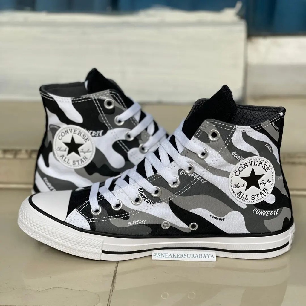 Converse Chuck Taylor Hi Hybrid Camo Wordmark Dolphin