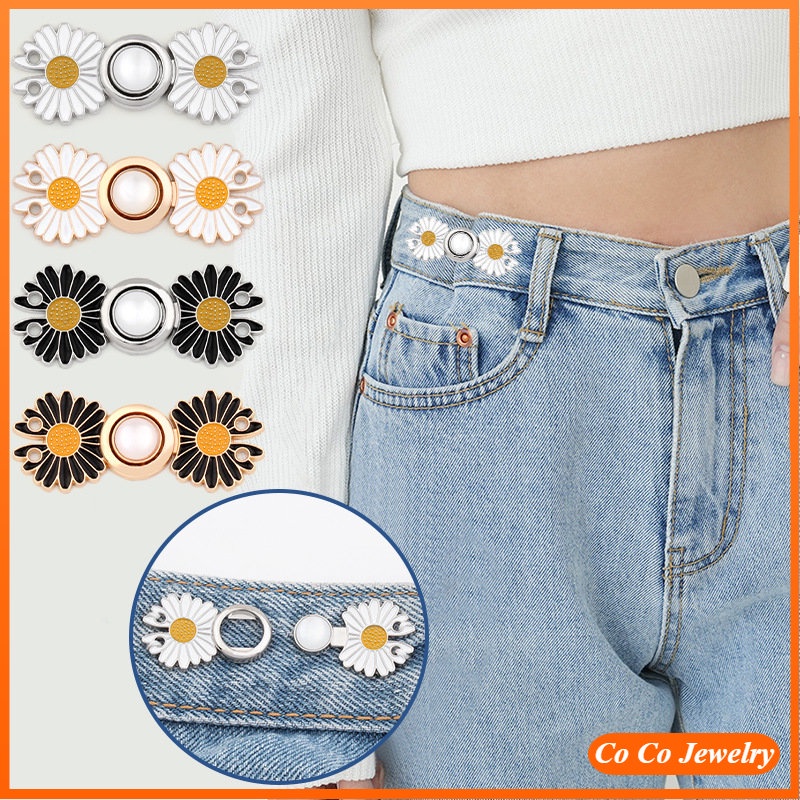 Bros Pin Bentuk Bunga Daisy Bahan Metal Gaya Korea Untuk Unisex