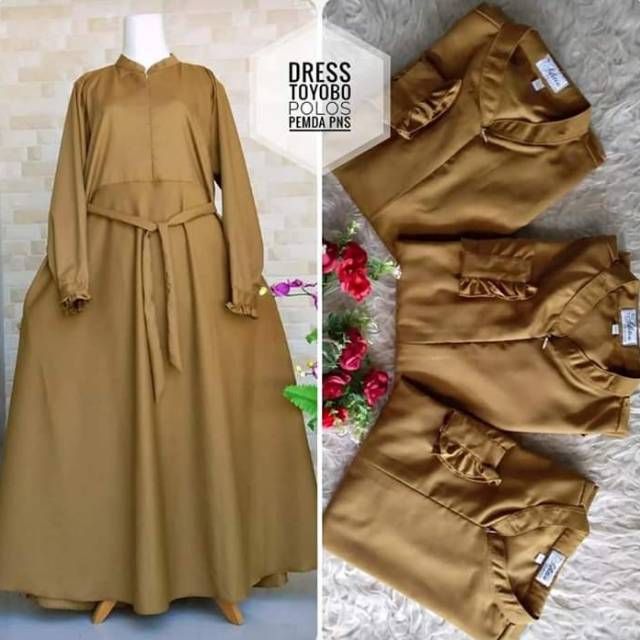 Gamis pemda bahan toyobo