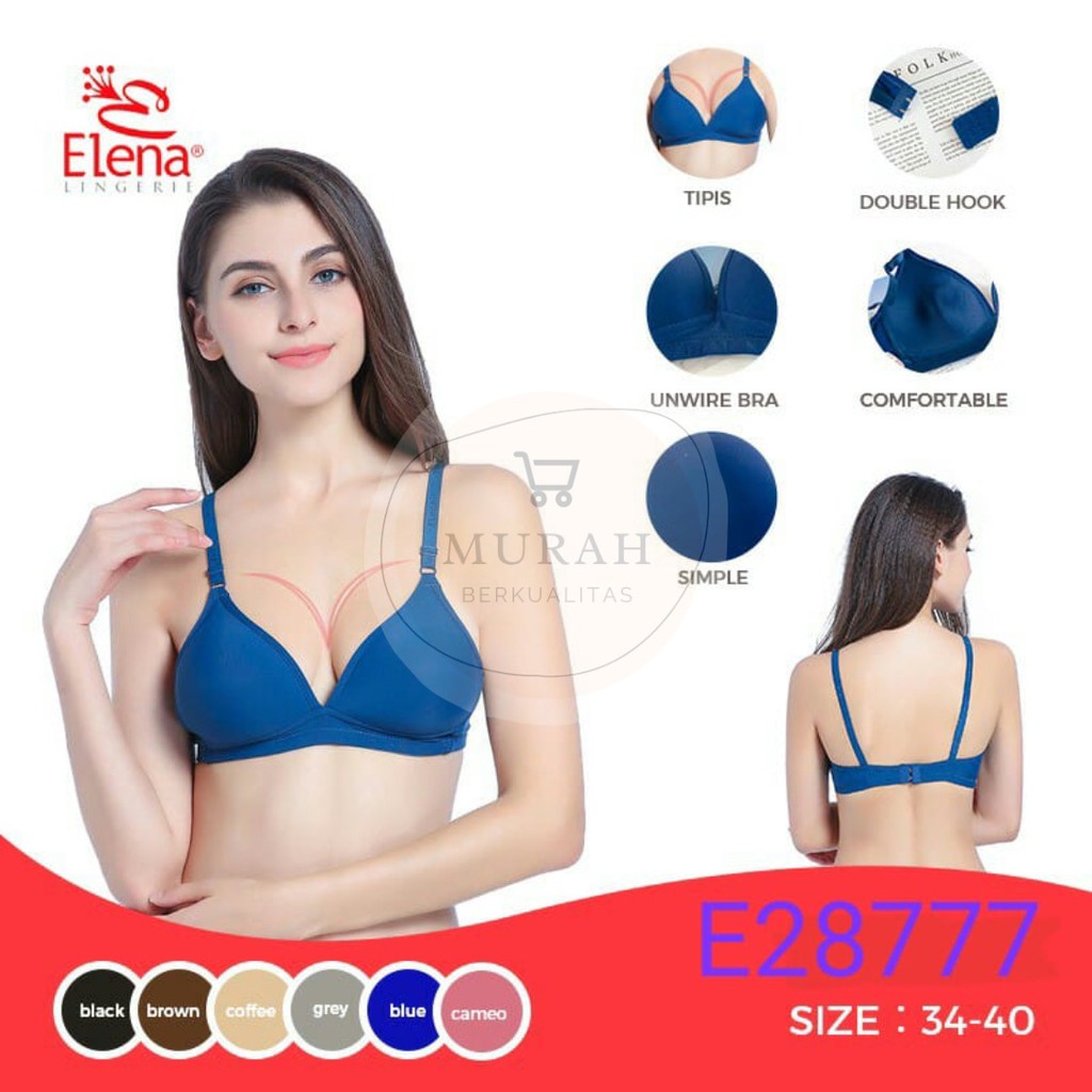 ELENA BH (BRA) WANITA BUSA TIPIS TANPA KAWAT "KAIT 2" E 28777
