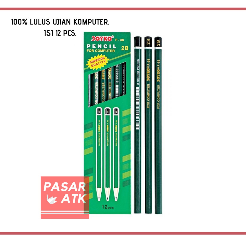 

Pensil 2B JOYKO Hijau P88 (12 pcs)