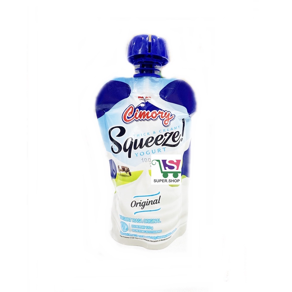 Cimory SQUEEZE Thick &amp; Cream Yoghurt / Yogurt Aneka Rasa 120 ML