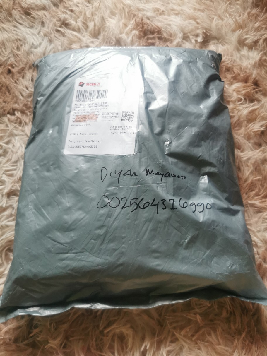 M-l-xl-xxl Batik Tunik Wanita Asj Sa Hrb026 Kenongo Pekalongan Sogan Tulis