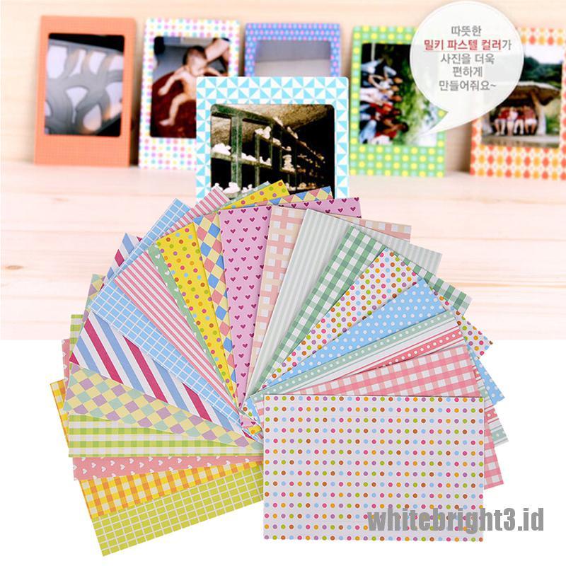 (white3) 20pcs Tape Kertas Motif Lucu Untuk Dekorasi Diary / Scrapbook / Craft