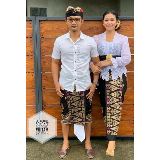 Set Couple Bordir Endek Katun Krisna