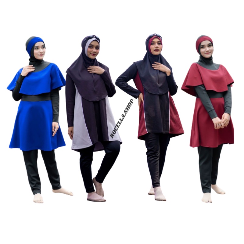 Baju Renang Wanita Muslimah, Baju Renang Wanita Hijab, Swimwear Wanita Muslimah