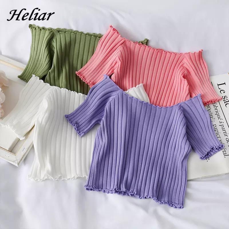 Alexi Store89 COD Baju Rajut Domiva Kaos Rajut Bandung asli