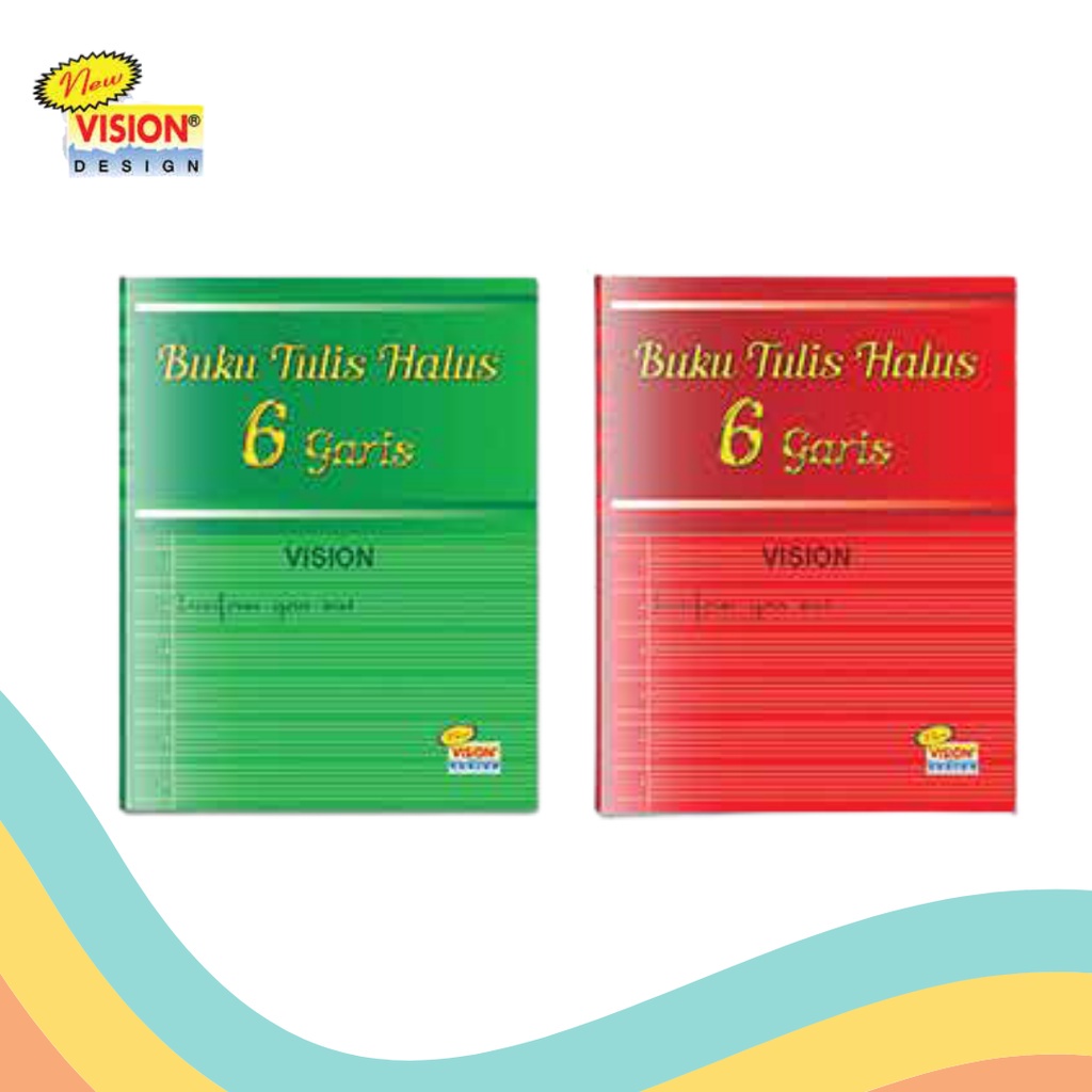 Jual BUKU TULIS HALUS GARIS 6 VISION 38 LEMBAR Shopee Indonesia