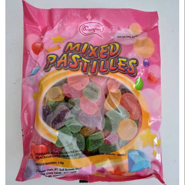 

PERMEN JELLY WAISUN 1KG MIXED PASTILLES STARWAYS