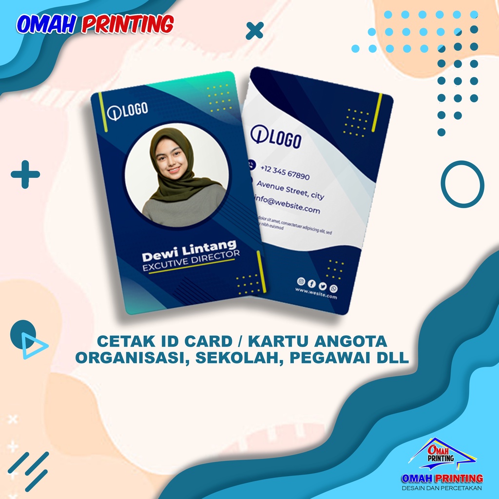 

CETAK ID CARD PVC | ANTI LUNTUR | TANPA MINIMAL ORDER