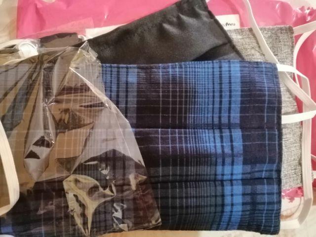 3 Pcs Masker Cotton 3 In 1 (bisa Isi Tissue)