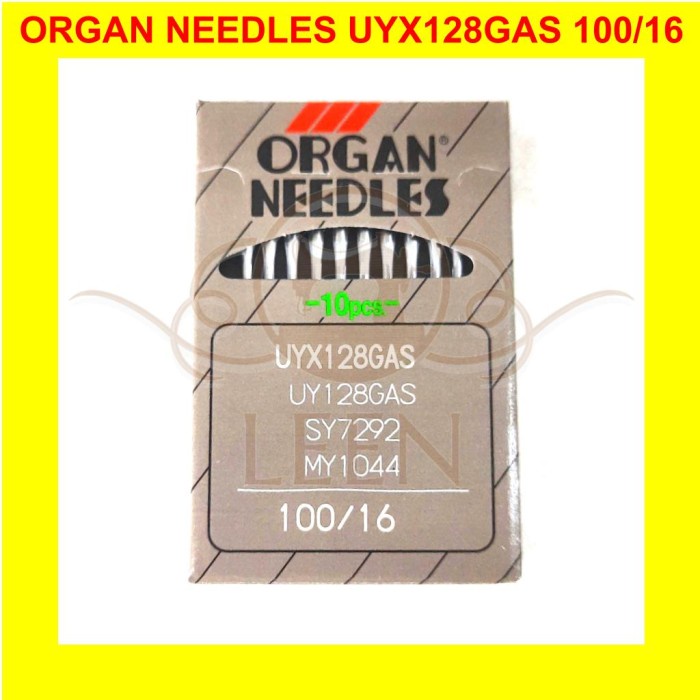 Jarum ORGAN UYx128 16 Japan Needles UY x 128 Overdeck Jahit Kam LEEN