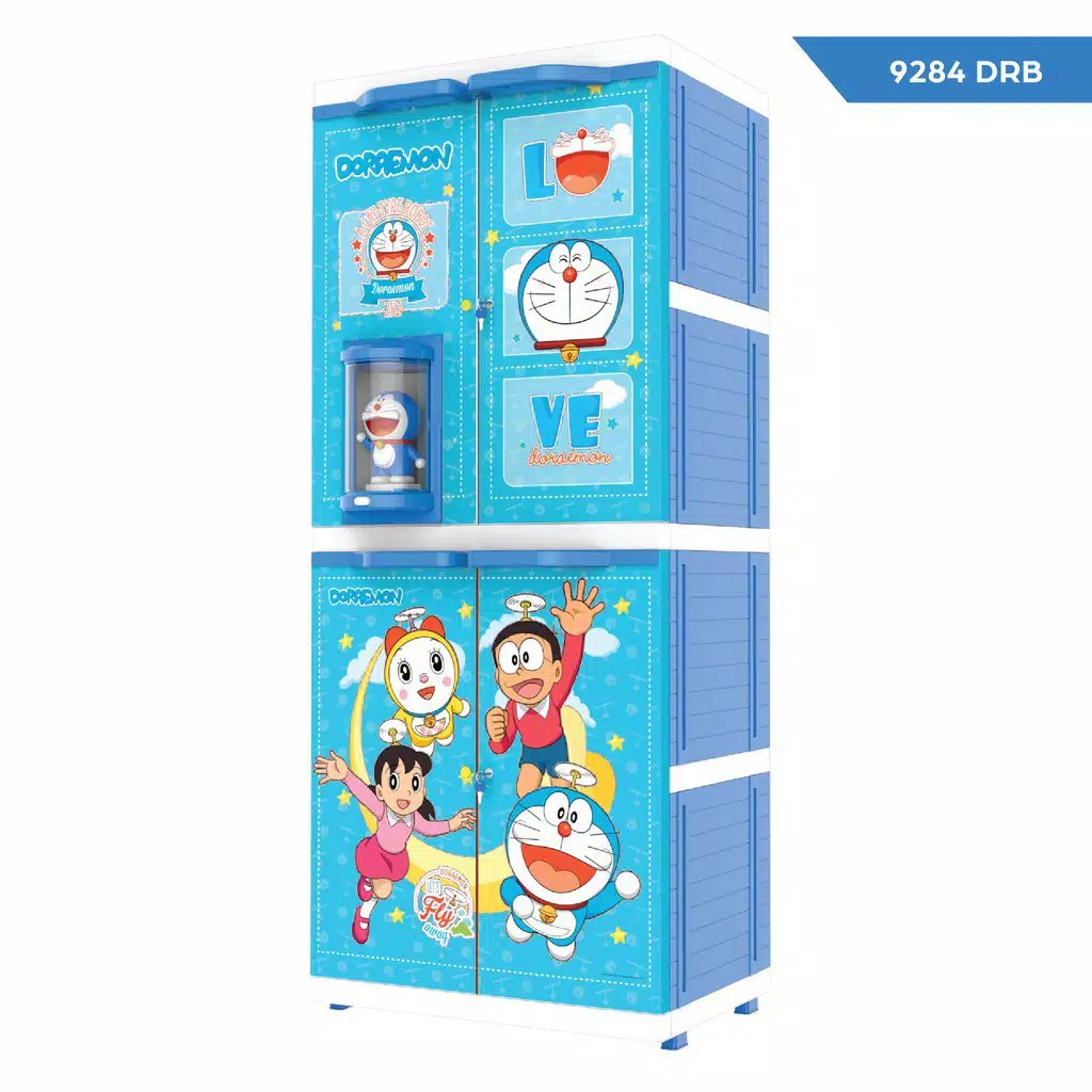 LEMARI PLASTIK 4 SUSUN  KARAKTER MSC DOLL 9284 PREMIUM NAIBA