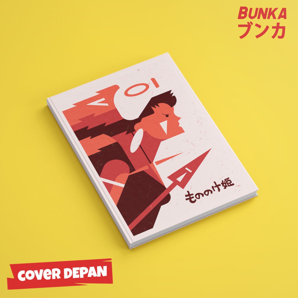 

Notebook Anime Ghibli Princess Mononoke C Hardcover A5 Buku Tulis Catatan Note Agenda Planner jurnal