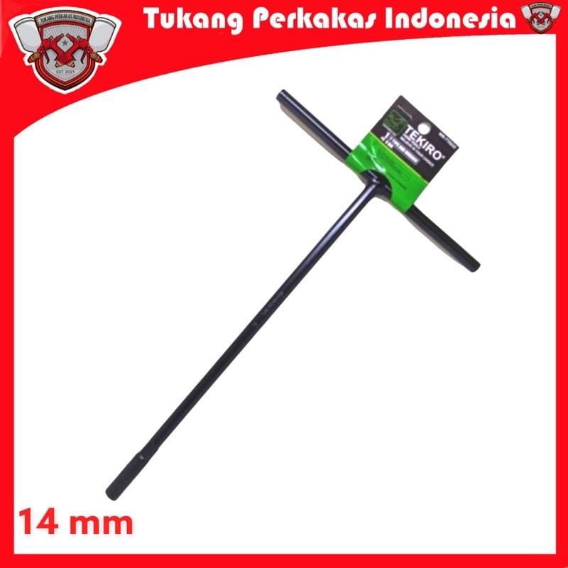 Tekiro 4pcs Kunci sock t Hitam 8,10,12,14 mm Paket kunci sock t Tekiro 4pcs Kunci t