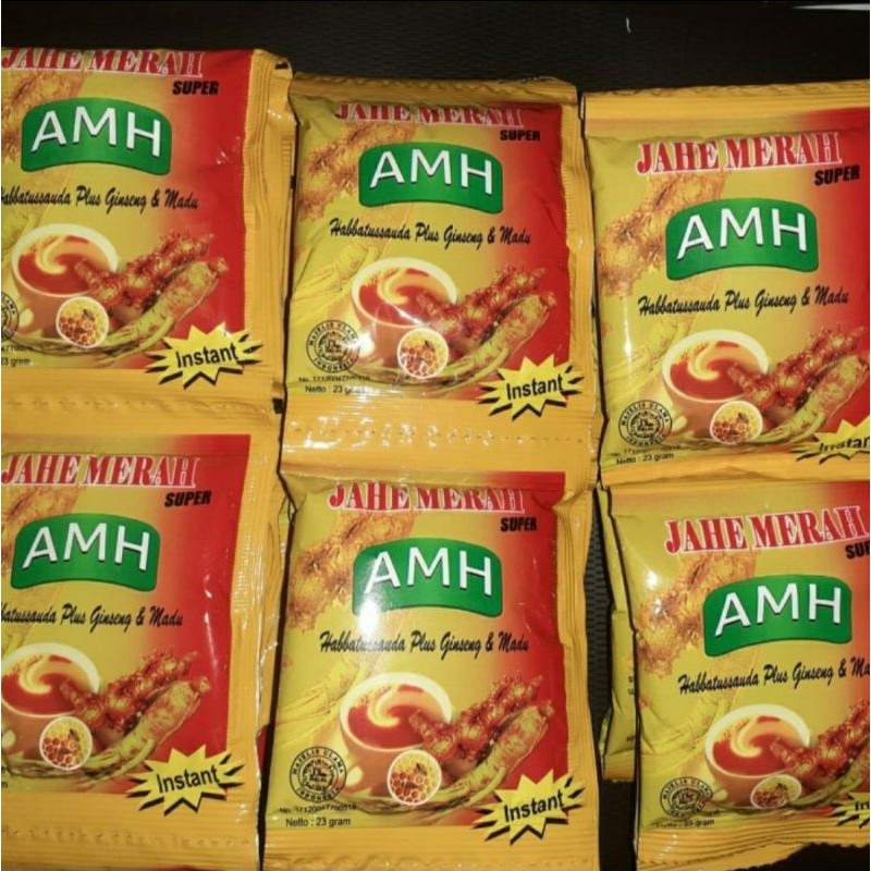 

Jahe merah AMH renceng 12 sachet