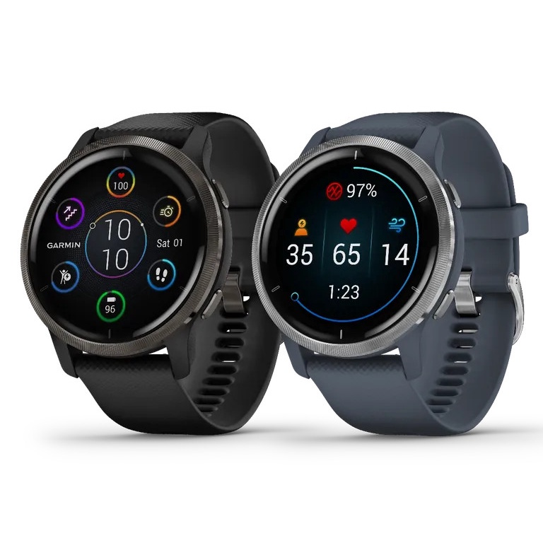 Smartwatch GARMIN VENU 2 with GPS Wi-Fi 1.3&quot; AMOLED - Garmin VENU 2 - BLACK SLATE