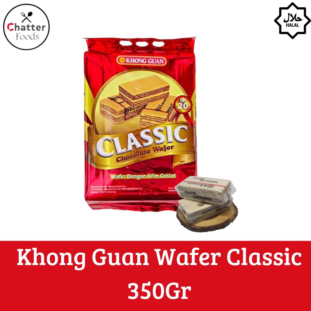 

Khong Guan Classic Wafer Chocolate - 350gram