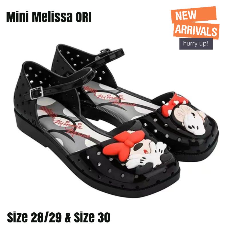 RB Mini Melissa Looks Like Mickey Dan Minnie Mouse Jelly Shoes