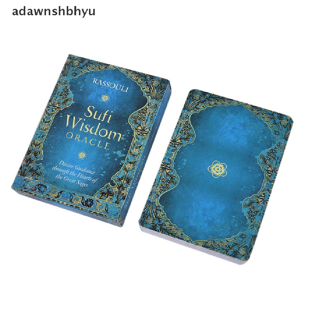 Adawnshbhyu Kartu Oracle Hikmah Sufi Tarot Card Kartu Main Game Pesta Deck 44 Kartu