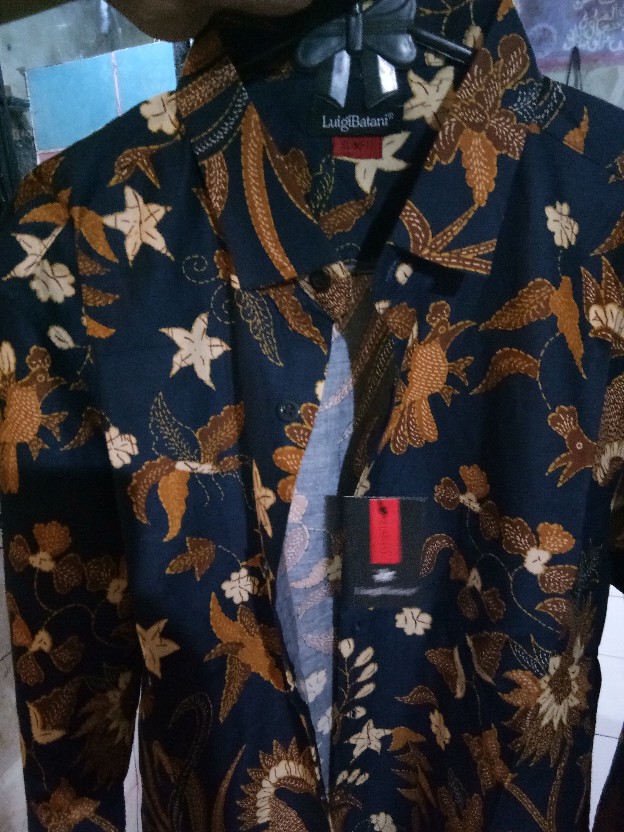 Kemeja Batik Pria Slim Fit Hem Batik Pria Slimfit Luigibatani Elegan Cbl1059