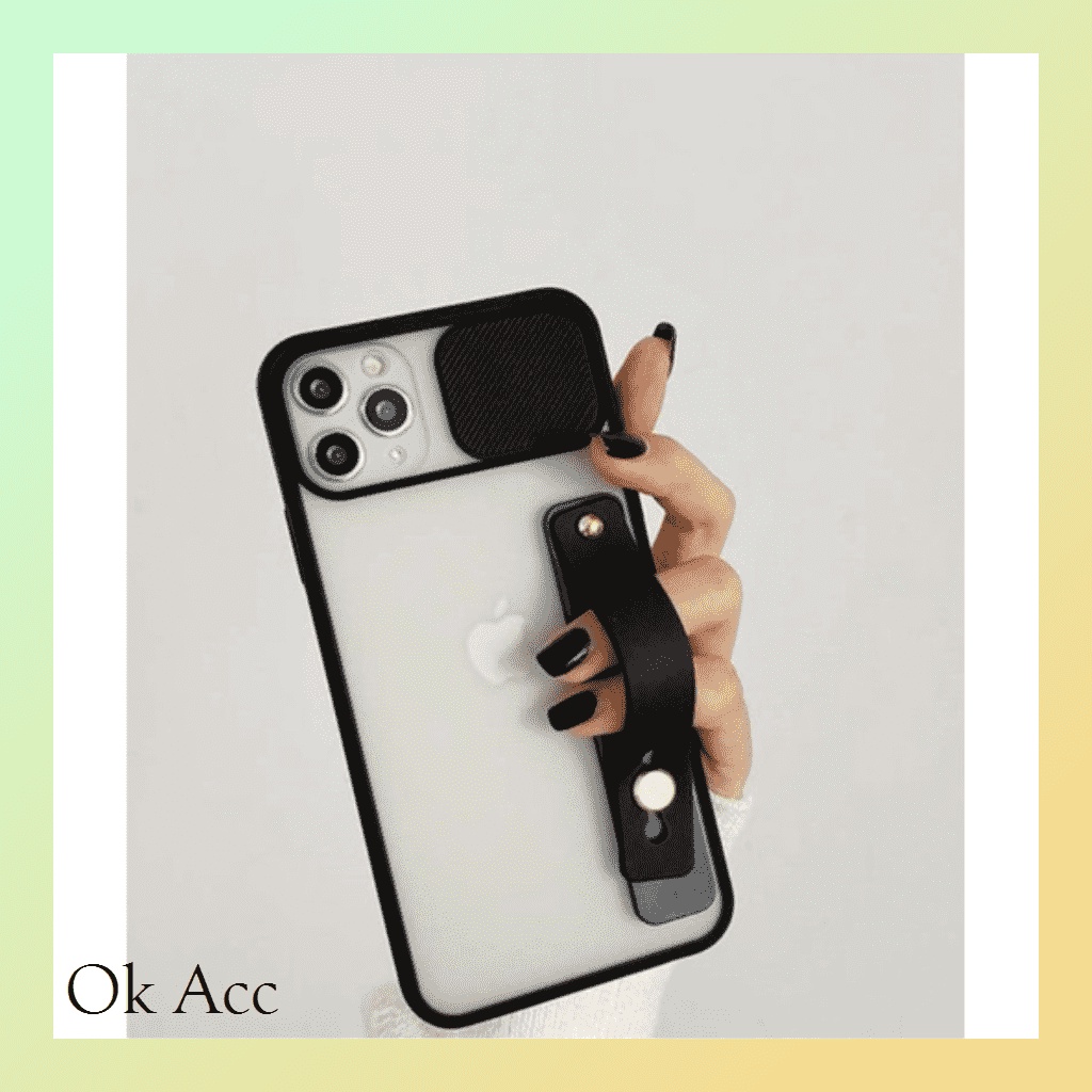 NEW Case sliding kamera finger Strap holder ALL Type Samsung Infinix Iphone Oppo Reno