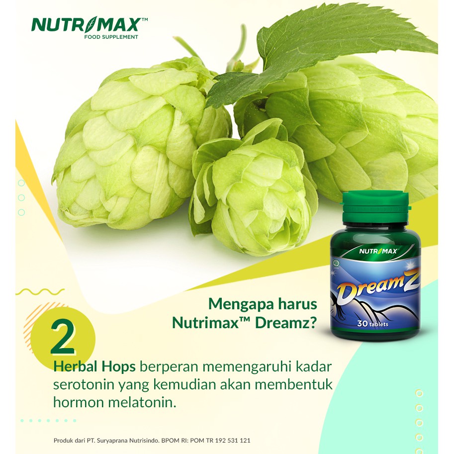 Nutrimax Sweet Dreams 30s / Nutrimax Dreamz / Vitamin Susah Tidur Insomnia