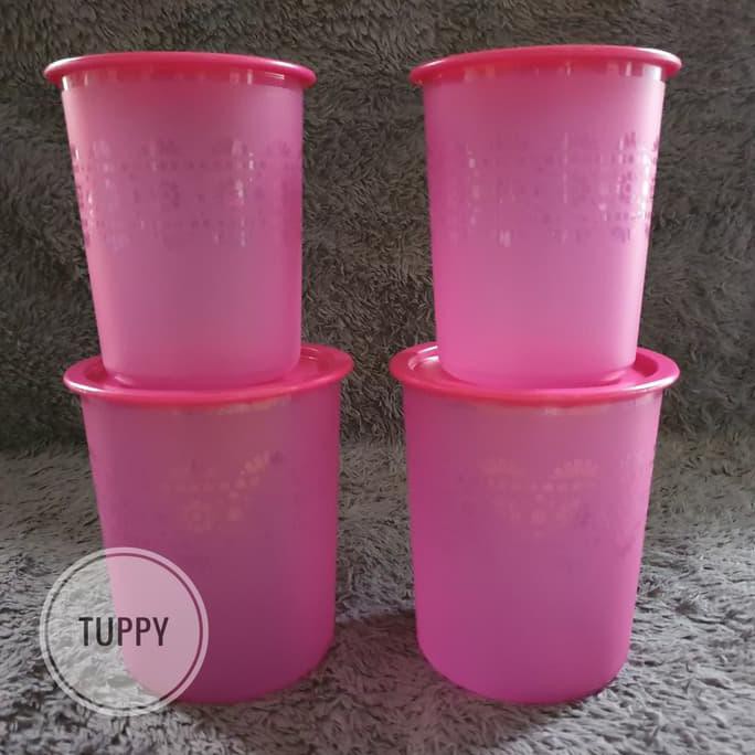 PROMO FUCHIA CANISTER (2) TOPLES TUPPERWARE