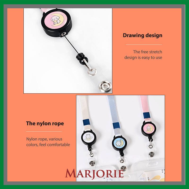 Kartu Bus Izin Kerja Siswa Kartu Makan Plastik Dua Sisi Pemegang Kartu Transparan-MJD