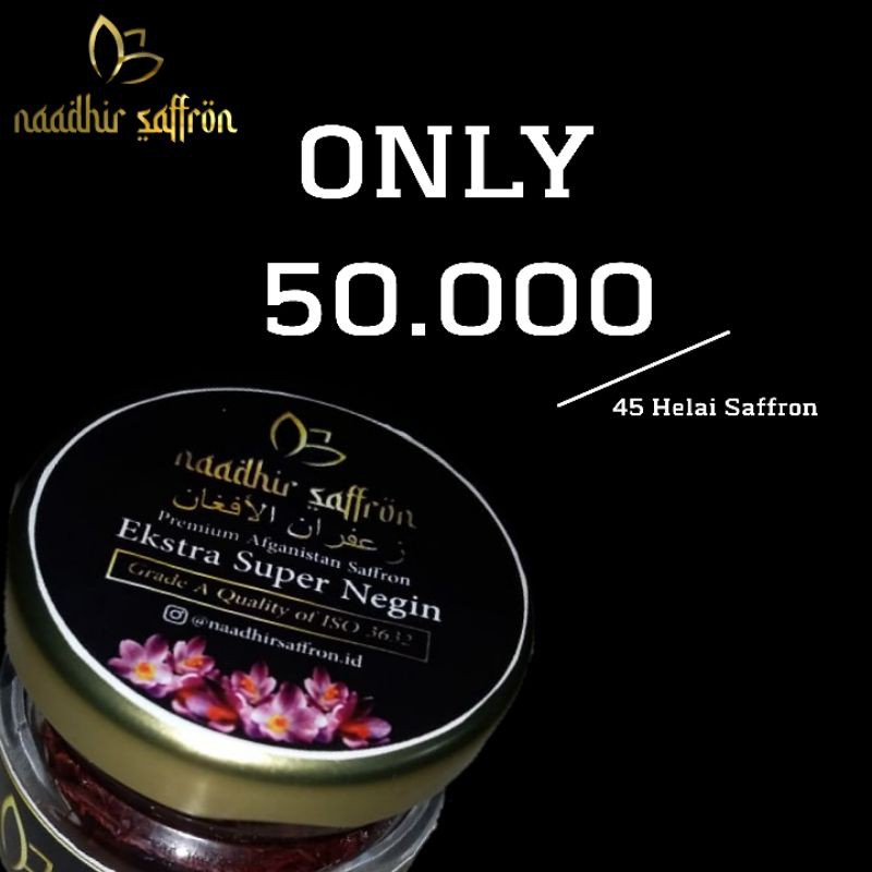 

Naadhir Saffron Extra Super Negin Grade A 45 helai