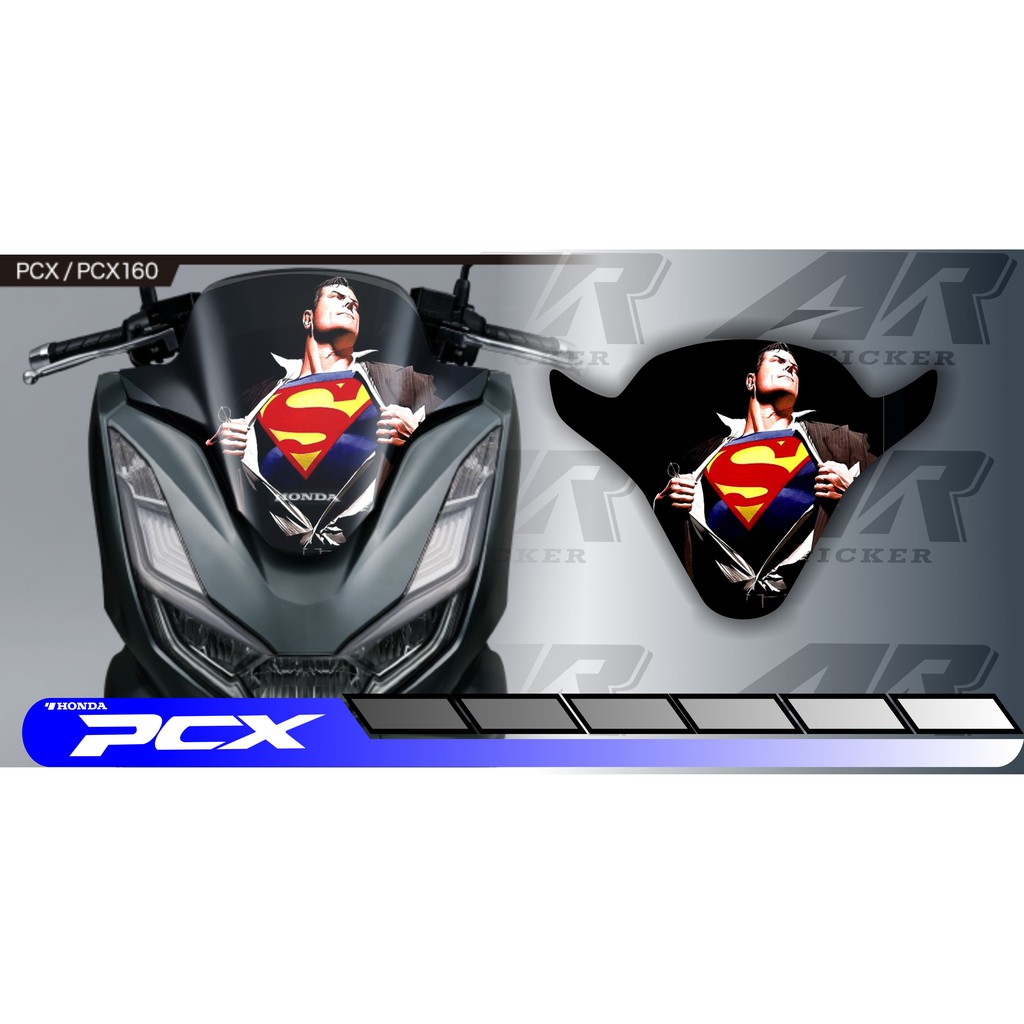 STICKER VISOR NEW PCX 160 cc