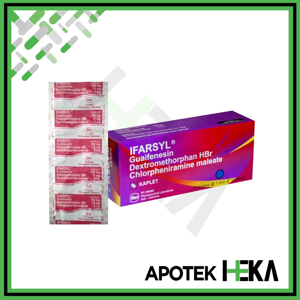 Ifarsyl Kaplet Box isi 10x10 Tablet - Obat Batuk Alergi (SEMARANG)