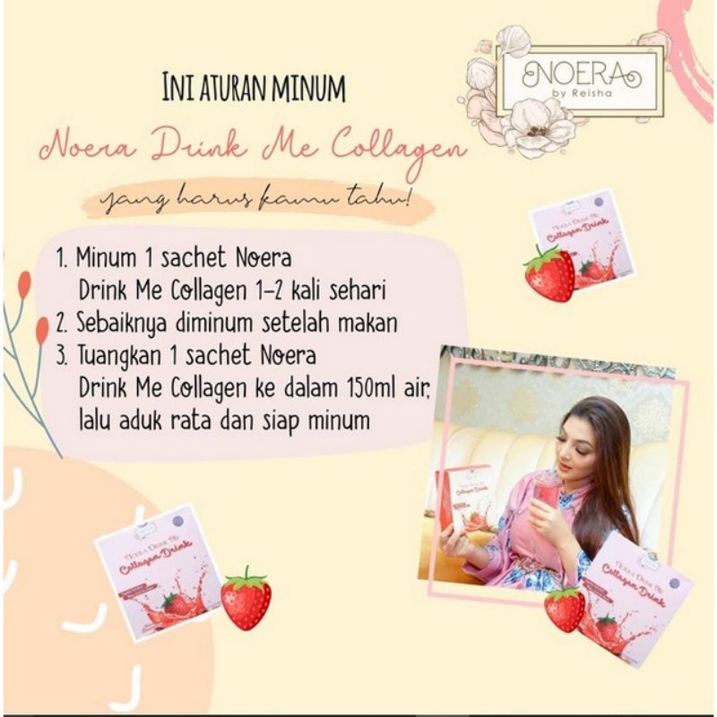 [READY STOCK] NOERA COLLAGEN DRINK RASA PEACH WITH BIRD'S NEST &amp; SAFFRON EXTRACT