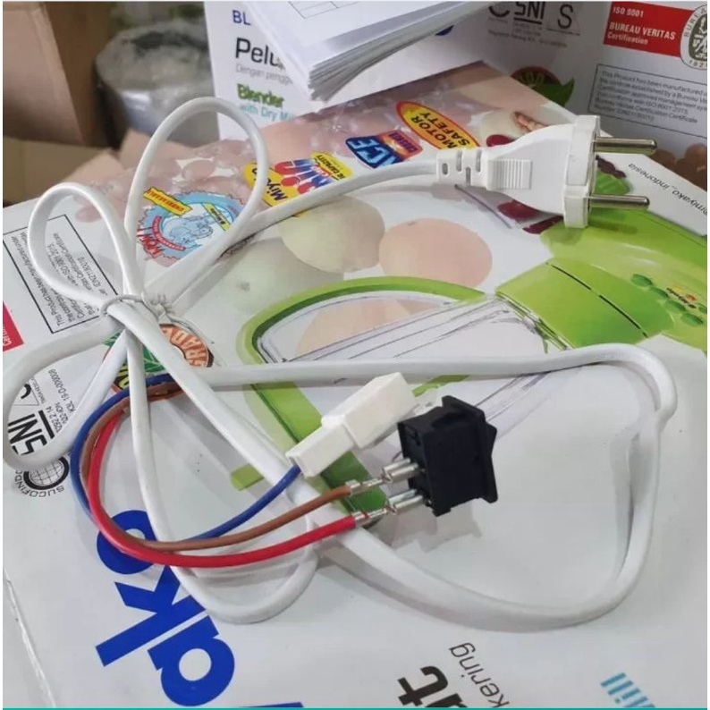 SAKLAR Set Kabel Mesin Blender Philips Hr 2115,2116 Original